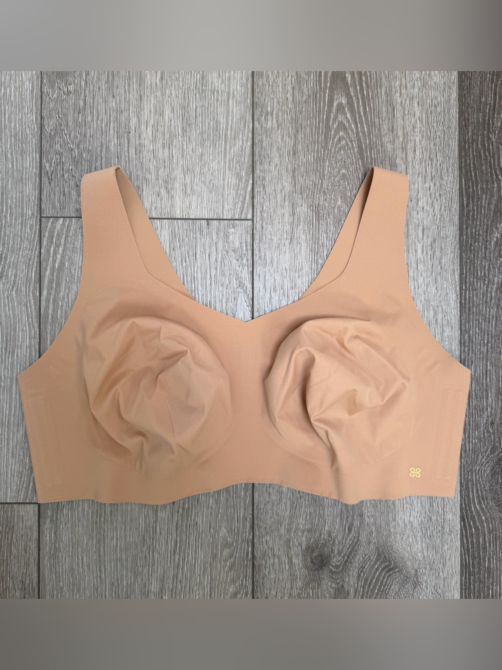 HONEYLOVE SOFTFORM PULLOVER BRA SAND 2X+ DD/E WIRELESS CUP FREE EVERYDAY WEAR
